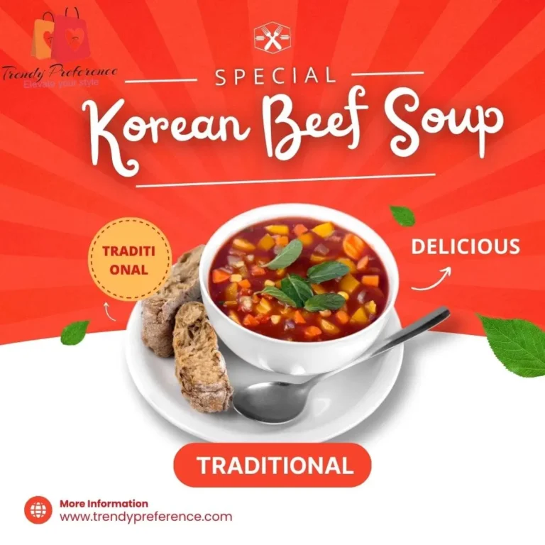 Traditional korean beef soup