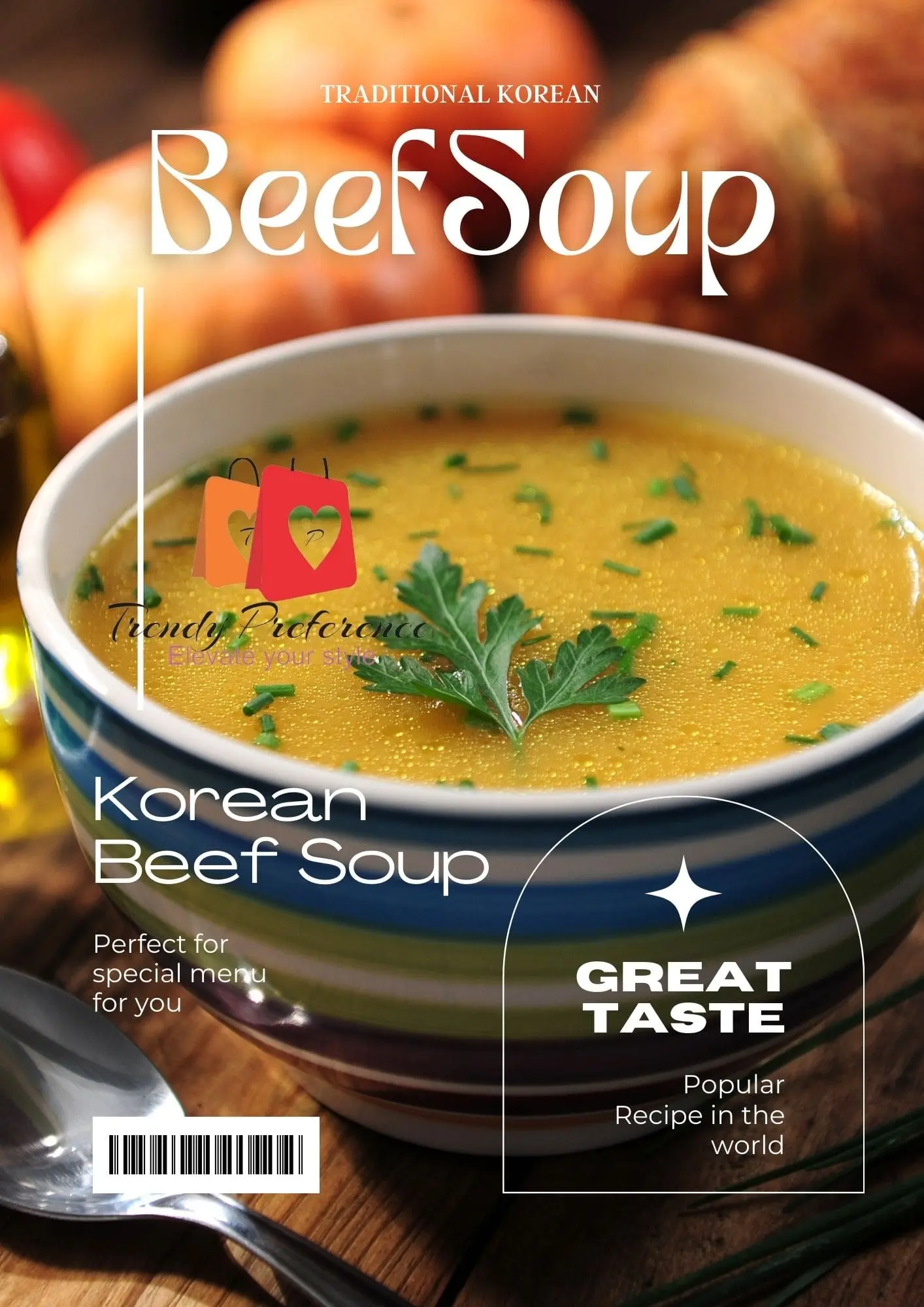 Traditional korean beef soup 