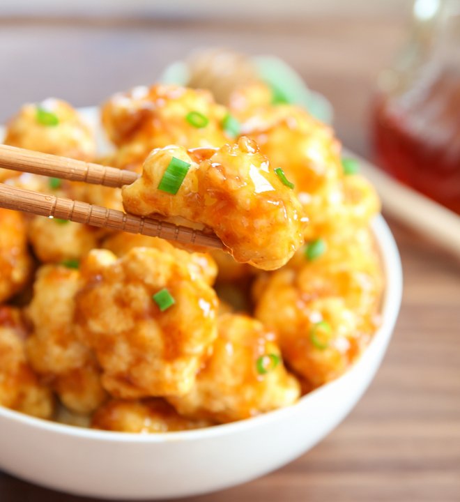 honey garlic cauliflower